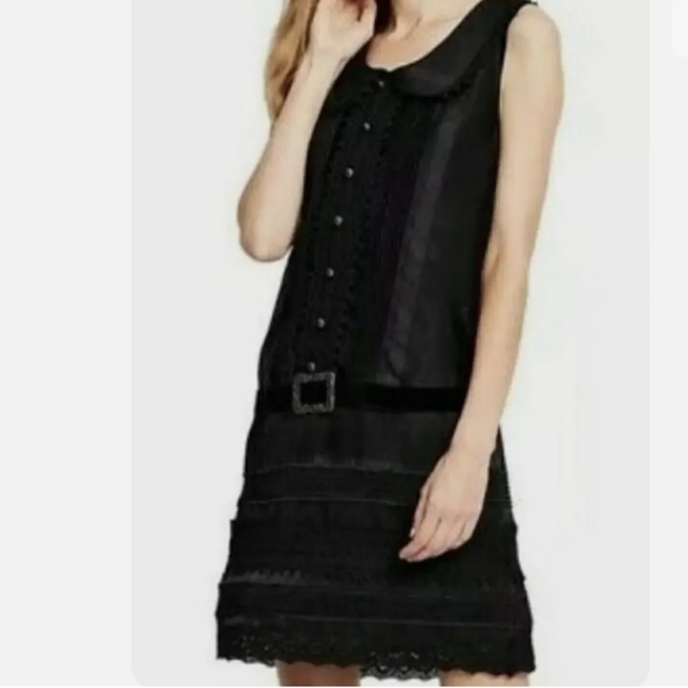 Anna Sui X Target 20th Anniversary Colab Dropped Waist Black Dress S